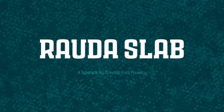 Ruda Slab font preview