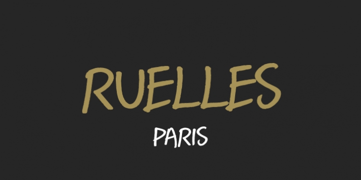 Ruelles font preview