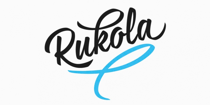 Rukola font preview