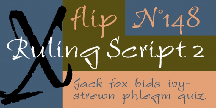 Ruling Script font preview