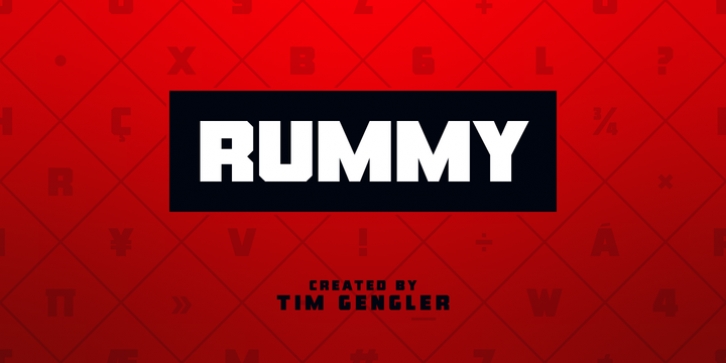 Rummy font preview