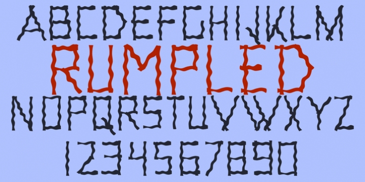 Rumpled font preview