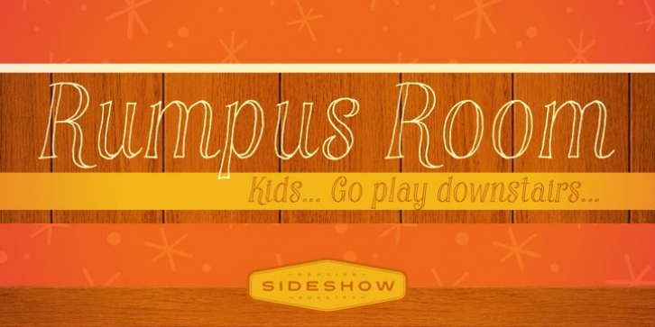 Rumpus Room font preview