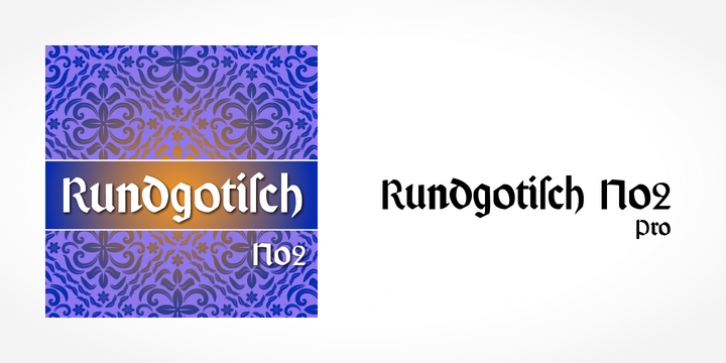 Rundgotisch No2 Pro font preview