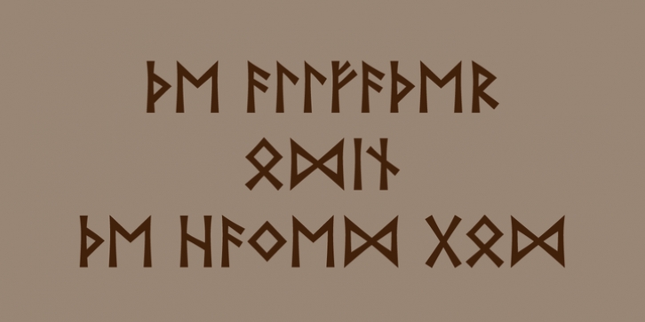 Runik Futhark font preview