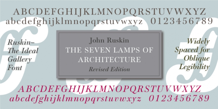 Ruskin font preview