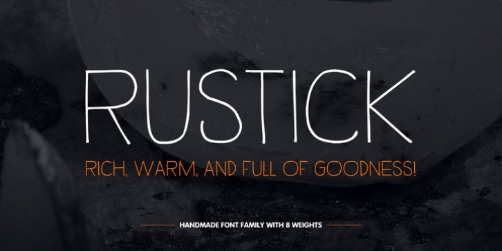 Rustick font preview