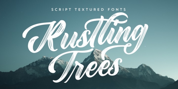 Rustling Trees font preview