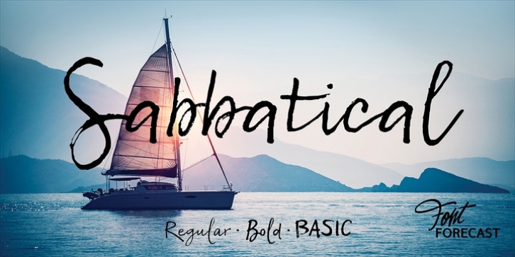 Sabbatical font preview