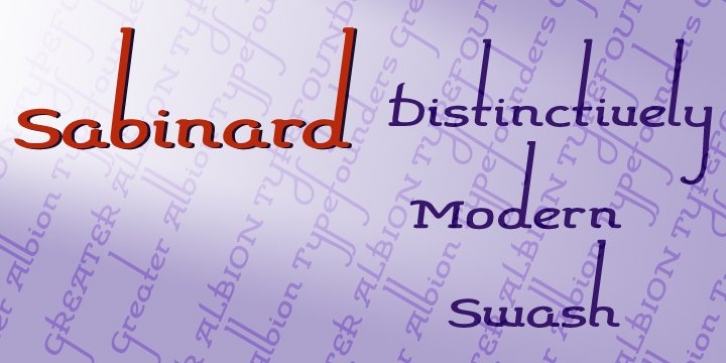 Sabinard font preview