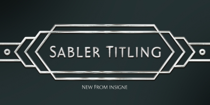 Sabler Titling font preview
