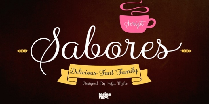 Sabores Script font preview