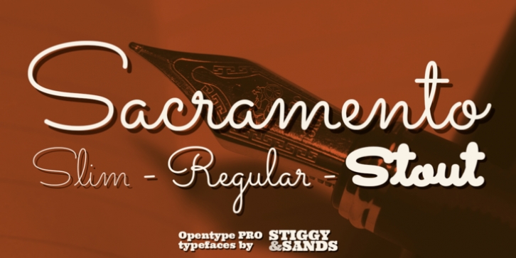 Sacramento Pro font preview