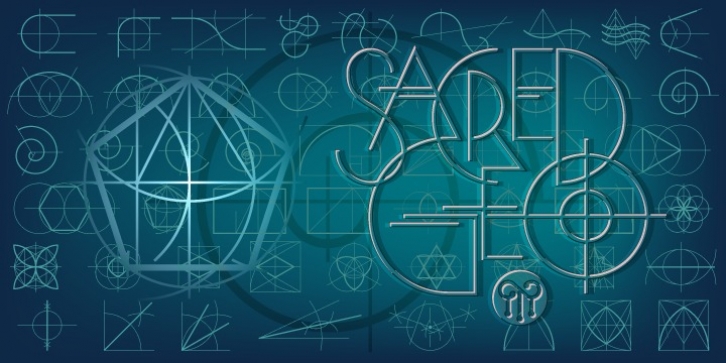 Sacred Geo font preview