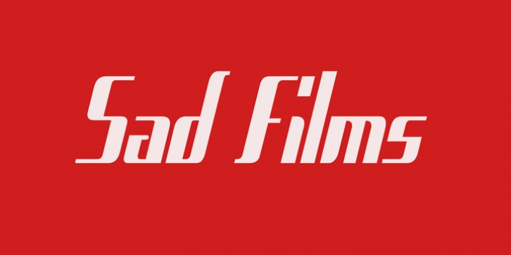 Sad Films font preview