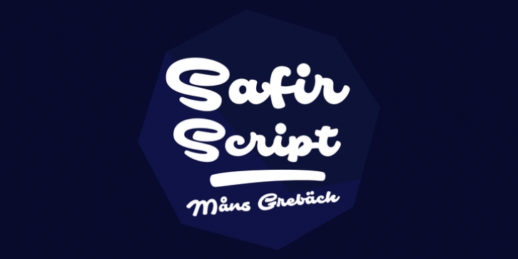 Safir Script font preview