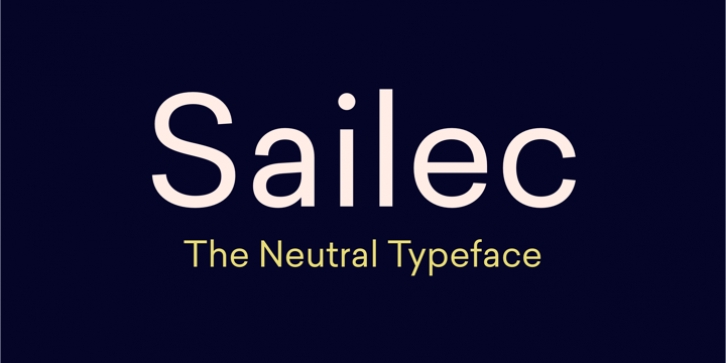 Sailec font preview