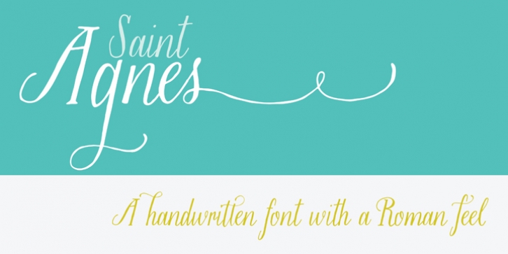 Saint Agnes font preview