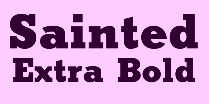 Sainted Extra Bold font preview