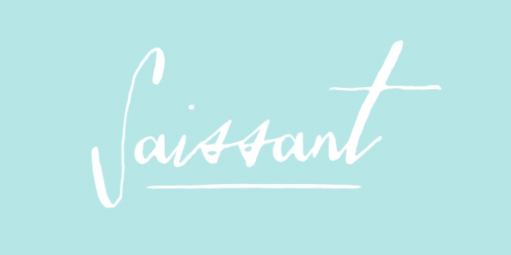 Saissant font preview