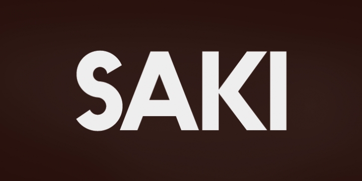 Saki font preview