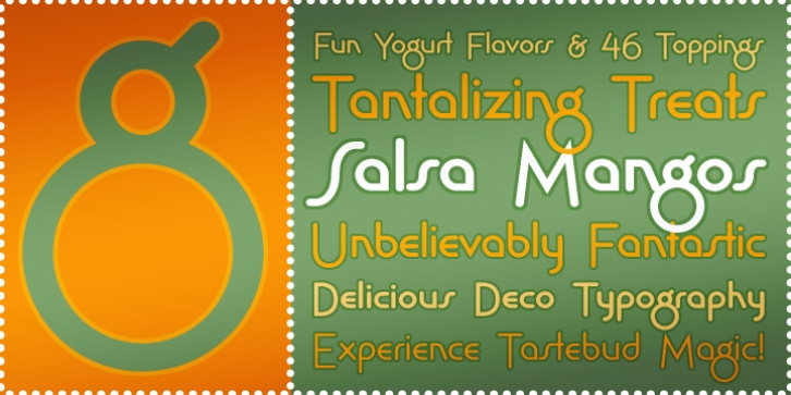 Salsa Mangos BTN font preview