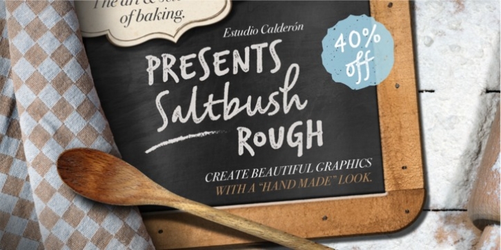 Saltbush Rough font preview