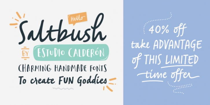 Saltbush font preview