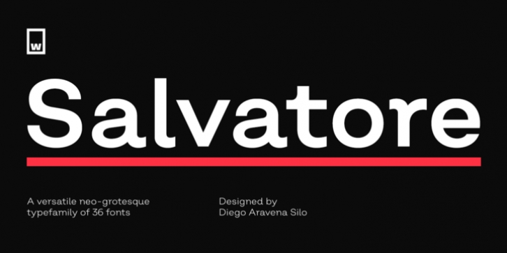 Salvatore font preview