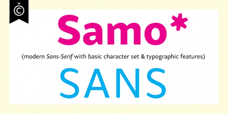 Samo Sans font preview