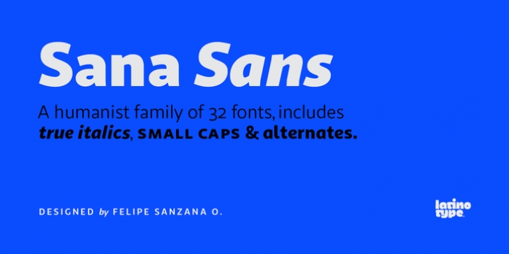 Sana Sans font preview