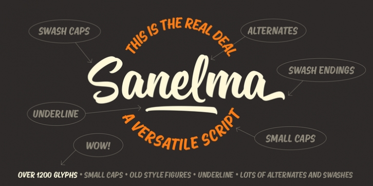 Sanelma font preview