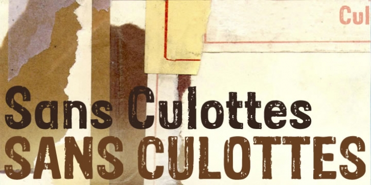 Sans Culottes font preview