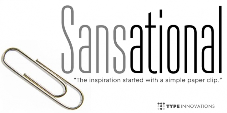 Sansational font preview