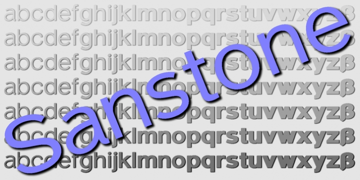 Sanstone font preview