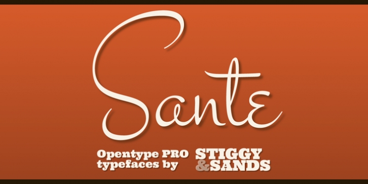 Sante Pro font preview