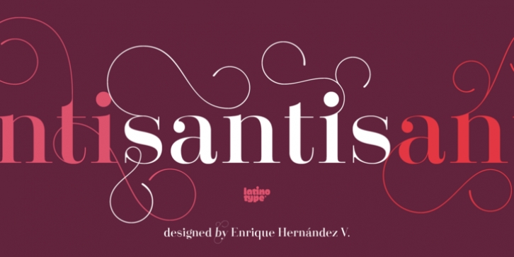 Santis font preview