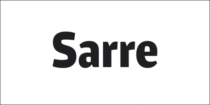 Sarre font preview