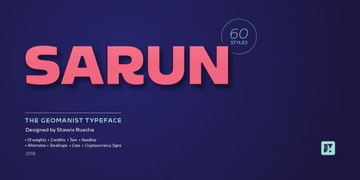 Sarun Pro font preview
