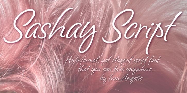 Sashay Script font preview