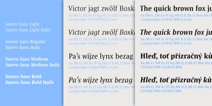 Satero Serif font preview