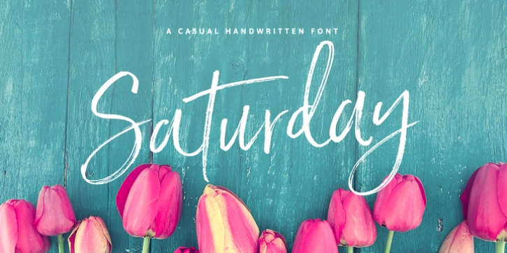 Saturday Script font preview