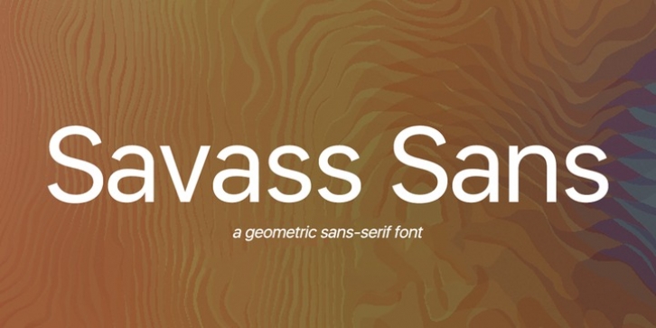 Savass Sans font preview
