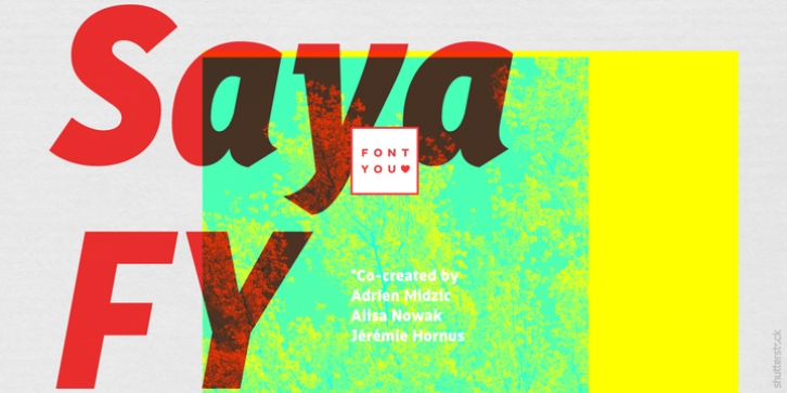 Saya FY font preview