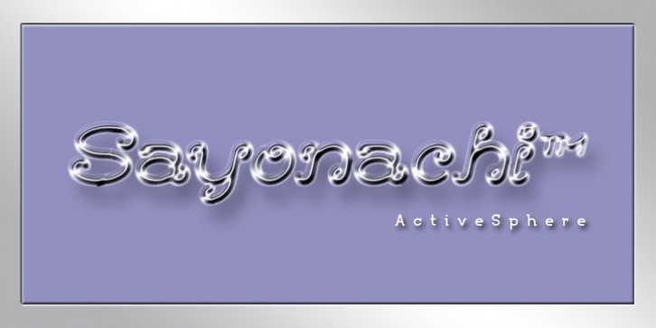 Sayonachi font preview