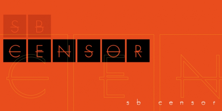 SB Censor font preview