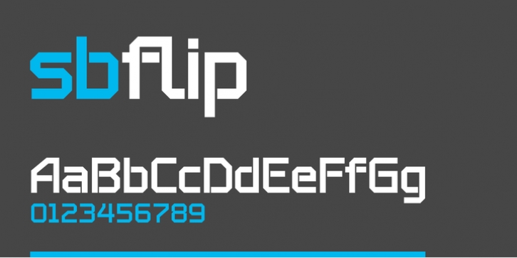 SB Flip font preview
