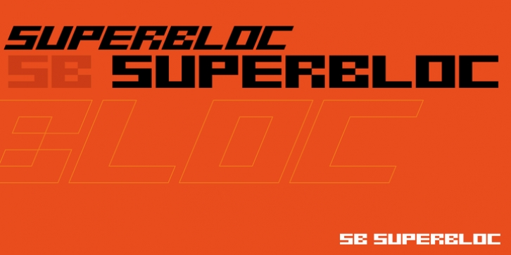 SB Superbloc font preview