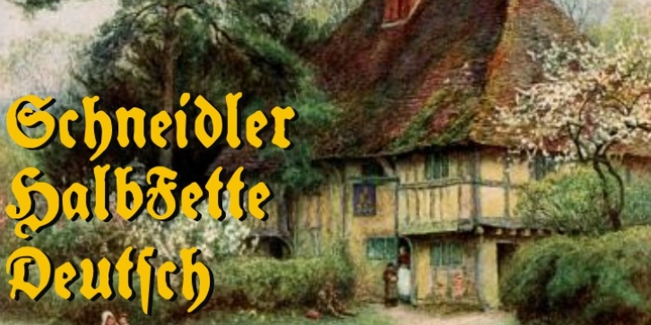 Schneidler Halb Fette Deutsch font preview