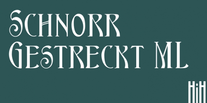 Schnorr Gestreckt font preview